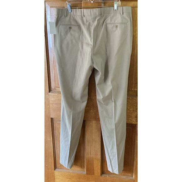 John Varvatos Star USA Men's Wool Dress Pants New Sz 40R Unhemmed Tan - Picture 3 of 8